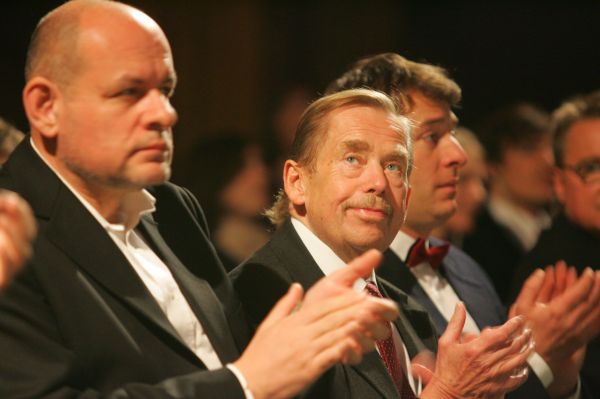 Bývalý český prezident Václav Havel na festivalu Jeden Svět.