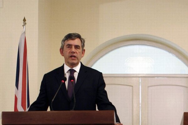 Britský premiér Brown.