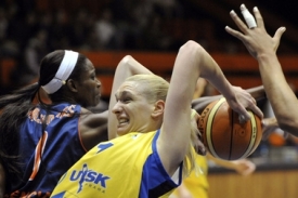 Basketbalistky USK Praha porazily Valencii. Basketbalistky USK Praha porazily Valencii.