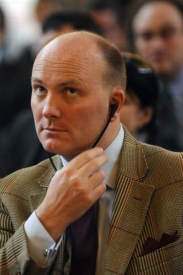 Declan Ganley z irského Libertas, které odmítlo lisabonskou smlouvu.