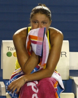 Dinara Safinová neskrývá smutek po prohráném finále.