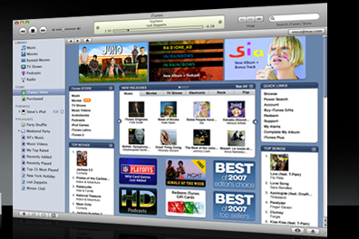 Tak vypadá iTunes.