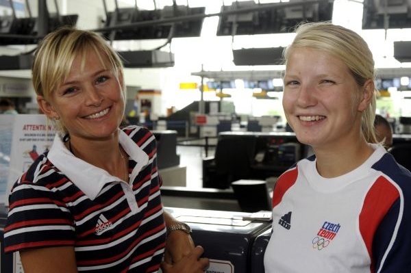 Jachtařky Lenka Šmídová (vlevo) a Lenka Mrzílková.