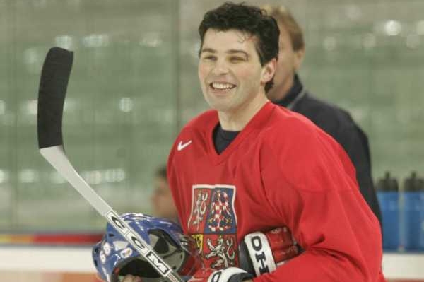 Jaromír Jágr na archivním snímku na tréninku reprezentace (rok 2006).