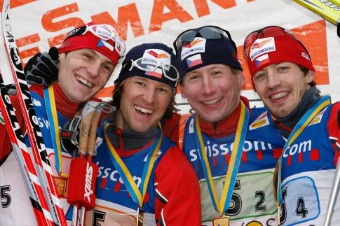 Martin Jakš (vlevo), další z českých úspěšných lyžařů. Martin Jakš (vlevo), další z českých úspěšných lyžařů.