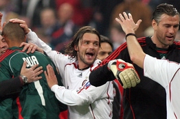 Marek Jankulovski oslavuje výhru