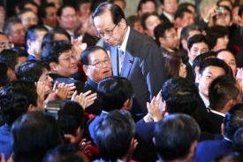 Jasuo Fukuda po svém zvolení lídrem liberálních demokratů