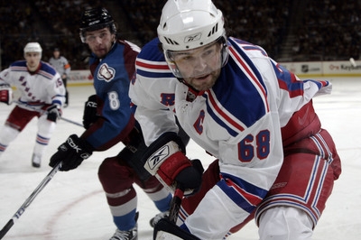 Jaromír Jágr v utkání NHL proti Coloradu. Jaromír Jágr v utkání NHL proti Coloradu.