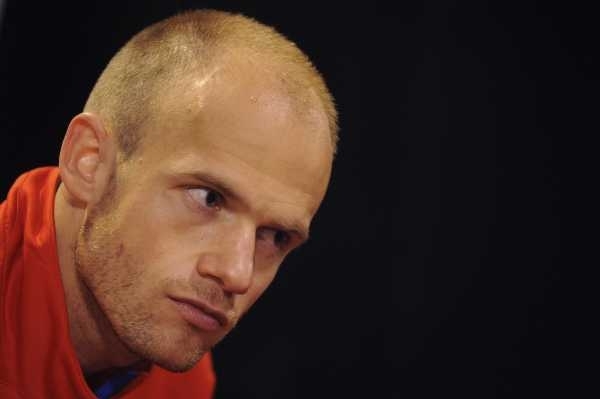 David Jarolím, záložník české fotbalové reprezentace. David Jarolím, záložník české fotbalové reprezentace.