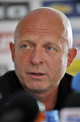 Trenér fotbalistů Slavie Karel Jarolím.