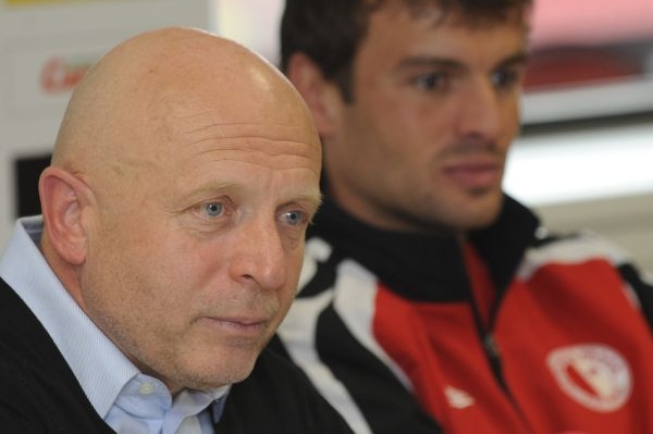 Trenér Slavie Karel Jarolím.