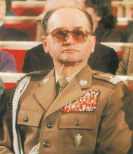Poslední polský komunistický prezident, generál Wojciech Jaruzelski.