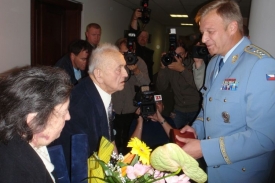 Jan Jelínek s manželkou Annou. Hrdinové druhé světové války na Volyni.