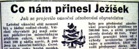Vánoce 1948. Co přinesl Ježíšek dle Svobodného slova.