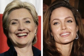 Hillary Clintonov&aacute; (vlevo) a Angelina Jolieov&aacute;.