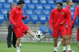 Marin Fenin (vlevo) a Milan Baroš. Marin Fenin (vlevo) a Milan Baroš.