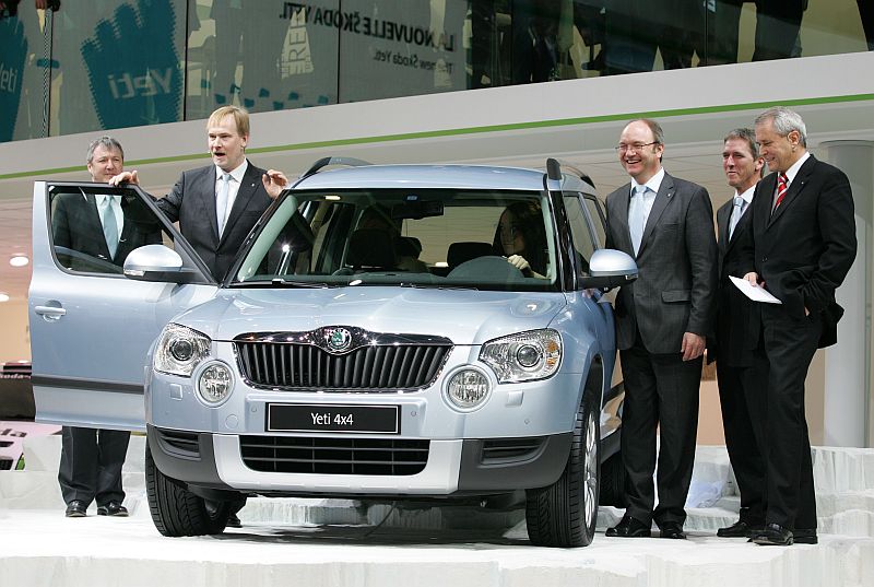 Škodu Yeti představilo celé představenstvo automobilky.