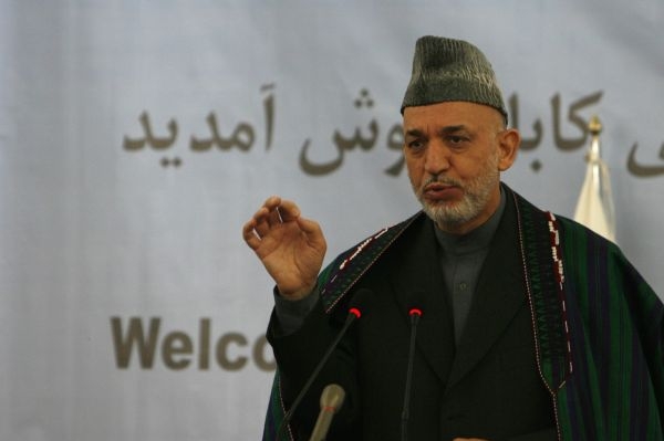 Afghánský prezident Hamíd Karzáí.