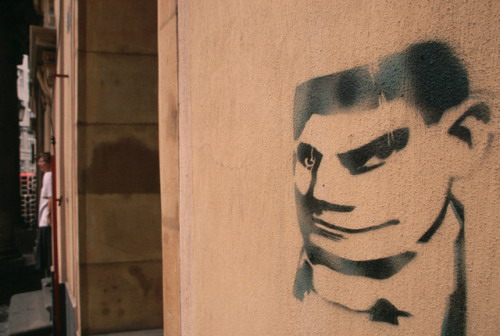 Franz Kafka graffiti. Franz Kafka graffiti.