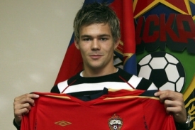 Lubo&scaron; Kalouda s dresem CSKA.