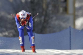 Kamila Rajdlová během závodu Tour de Ski v Itálii.