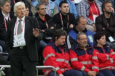 Kouč českých fotbalistů Karel Brückner.