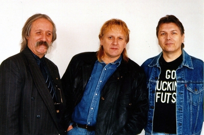 Zleva: Jaromír Šindelář, Oldřich Říha a Anatoli "Tolja" Kohout Zleva: Jaromír Šindelář, Oldřich Říha a Anatoli "Tolja" Kohout