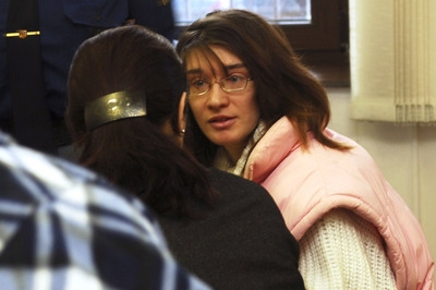 Kateřina Vrchlavská před soudem.