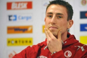 Josef Kaufman, obránce fotbalobvé Slavie.