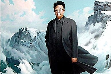 Velký vůdce Kim Čong-il v podání severokorejských umělců.