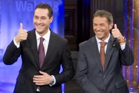 Ještě lepší, než doufali. Strache (FPÖ) a Haider (BZÖ).