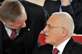 Mirek Topolánek a Václav Klaus.