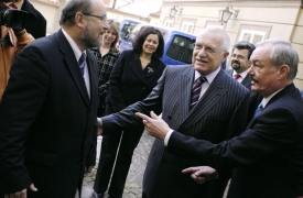 Prezident Václav Klaus na setkání s lidovci. Prezident Václav Klaus na setkání s lidovci.