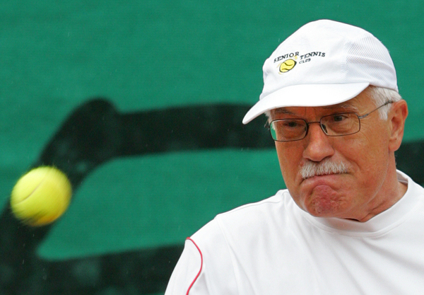 Prezident Václav Klaus je nadšený sportovec.