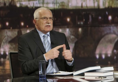 Prezident Václav Klaus na Nově.
