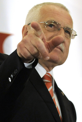 V&aacute;clav Klaus odr&aacute;ž&iacute; &uacute;tok.