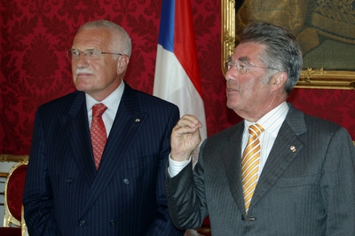 Václav Klaus se svým rakouským protějškem Heinzem Fischerem Václav Klaus se svým rakouským protějškem Heinzem Fischerem