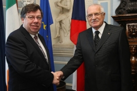 Václav Klaus a irský premiér Brian Cowen.