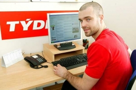 Jakub Klepiš na archivním snímku při on-line chatu na serveru TÝDEN.CZ