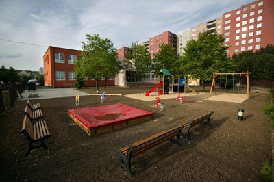 Brněnské centrum Klokánek, kam byly umístěny týrané děti z Kuřimi.