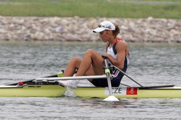 Skifařka Miroslava Knapková při středečním semifinále. Skifařka Miroslava Knapková při středečním semifinále.