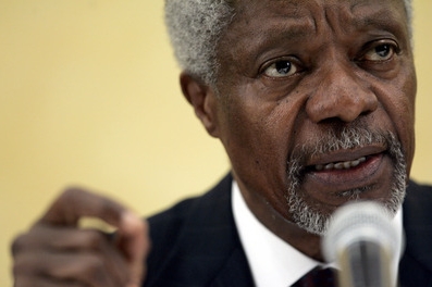 Generální tajemník OSN Kofi Annan.