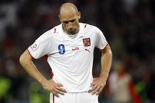 Jan Koller. Zápas s Tureckem byl jeho psoeldním v národním týmu.