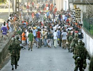 Vojáci Africké unie obsazují ostrov Nzwani