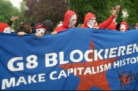 Komunističtí aktivisté na silnicích Meklenburska