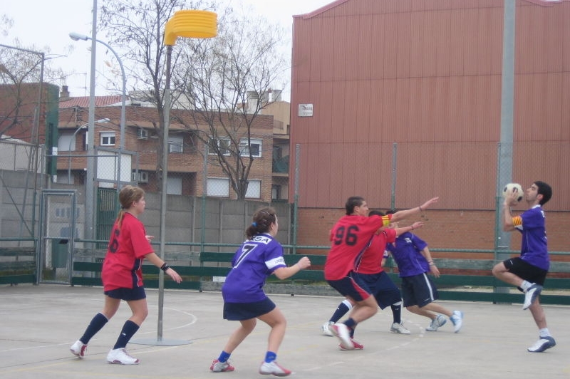 Snímek z korfbalového zápasu Snímek z korfbalového zápasu
