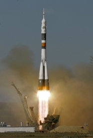 Raketa Sojuz odstartovala z Kaza&scaron;sk&eacute;ho Bajkonuru