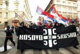 Jednu z demonstrací svolali členové Autonomních nacionalistů.