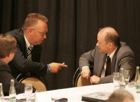 Vlastimil Košťál (vlevo) a Ivan Hašek. Příští spolupracovníci? Vlastimil Košťál (vlevo) a Ivan Hašek. Příští spolupracovníci?