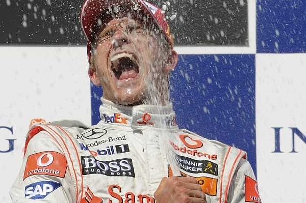 Vítěz Velké ceny Maďarska Heikki Kovalainen ze stáje McLaren.